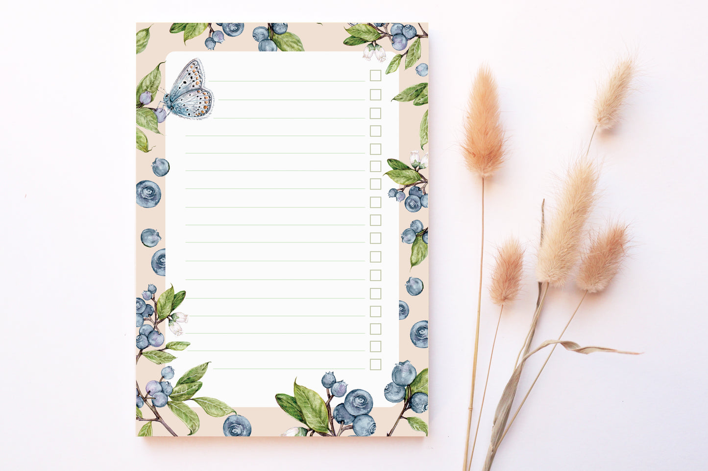 Watercolour Blueberry A5 Notepad