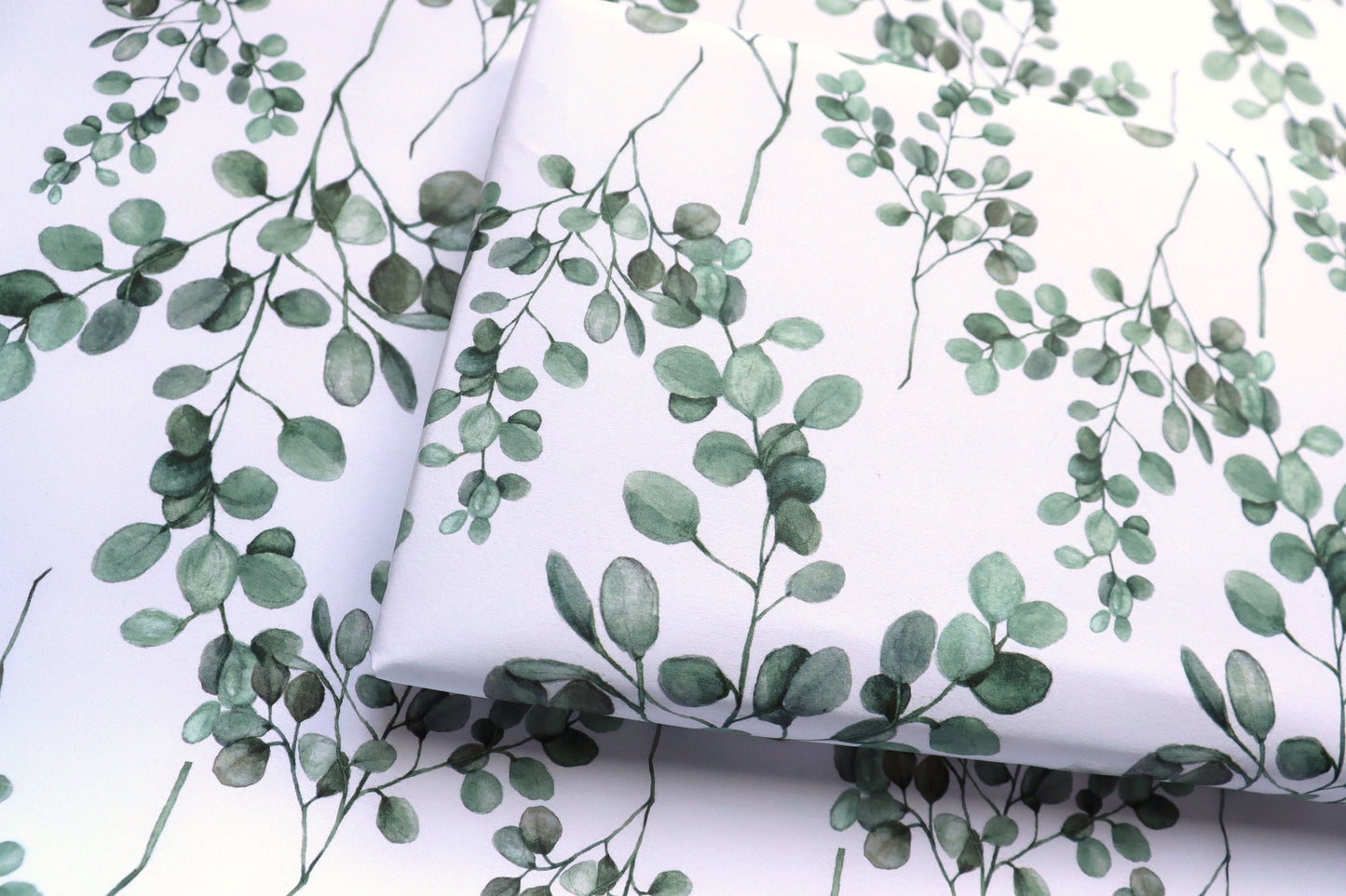 Watercolour Eucalyptus Wrapping Paper, Christmas Gift Wrap, Botanical Gift Paper, Leaf Pattern Gift Wrap Sheets