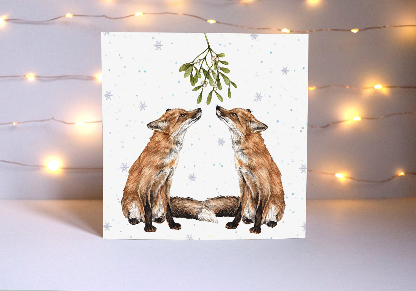 Winter Woodland Animals Christmas Card Pack, Watercolour Xmas, Snowglobe Stag Deer Fox Illustrated Greetings Cards