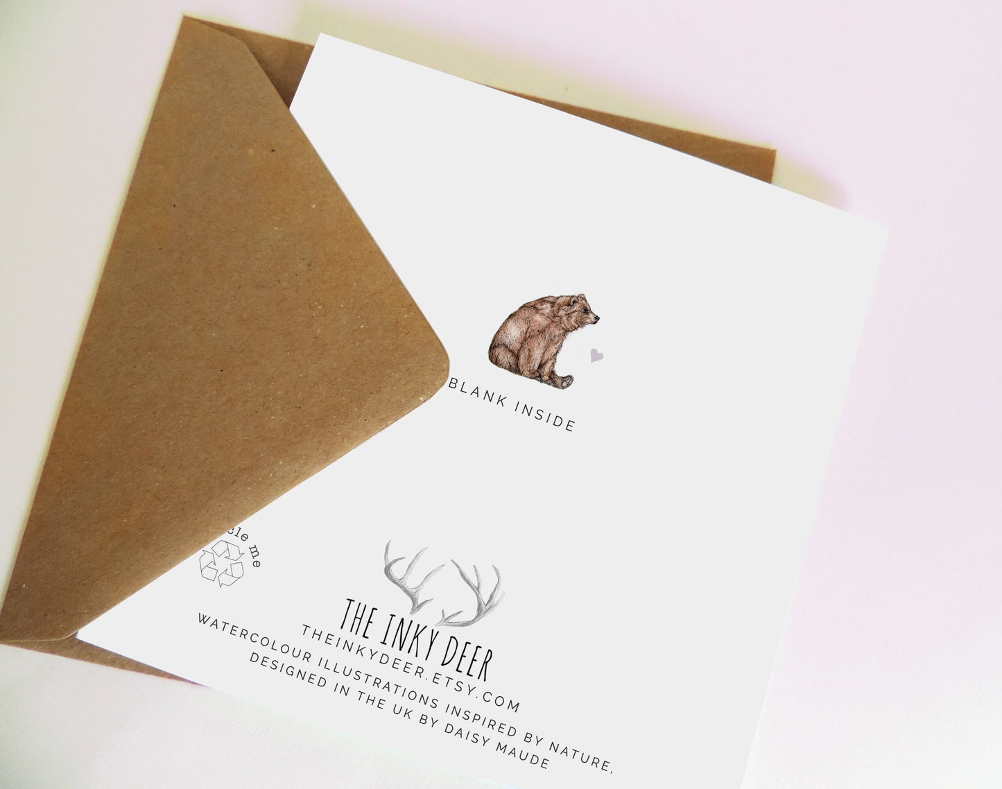 Mama Bear Mother’s Day Card, Balloon Watercolour Illustrated Greetings Card