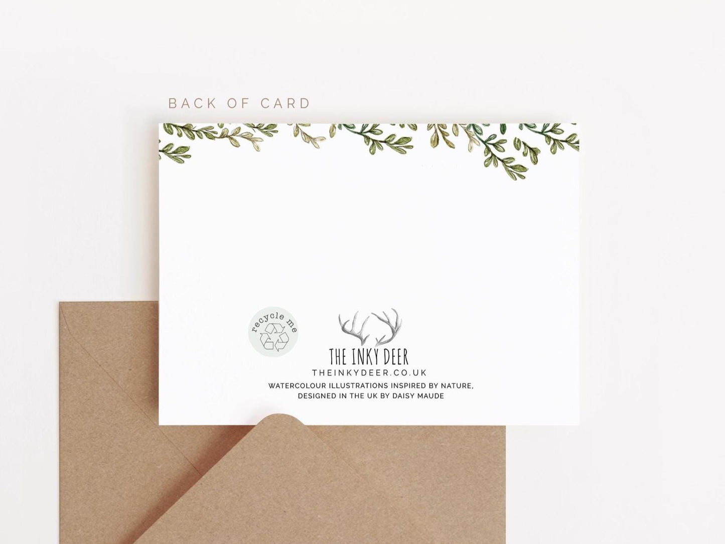 Peace On Earth Christmas Card, Two Turtle Doves, Watercolour Illustrated Xmas Greetings Card - A6